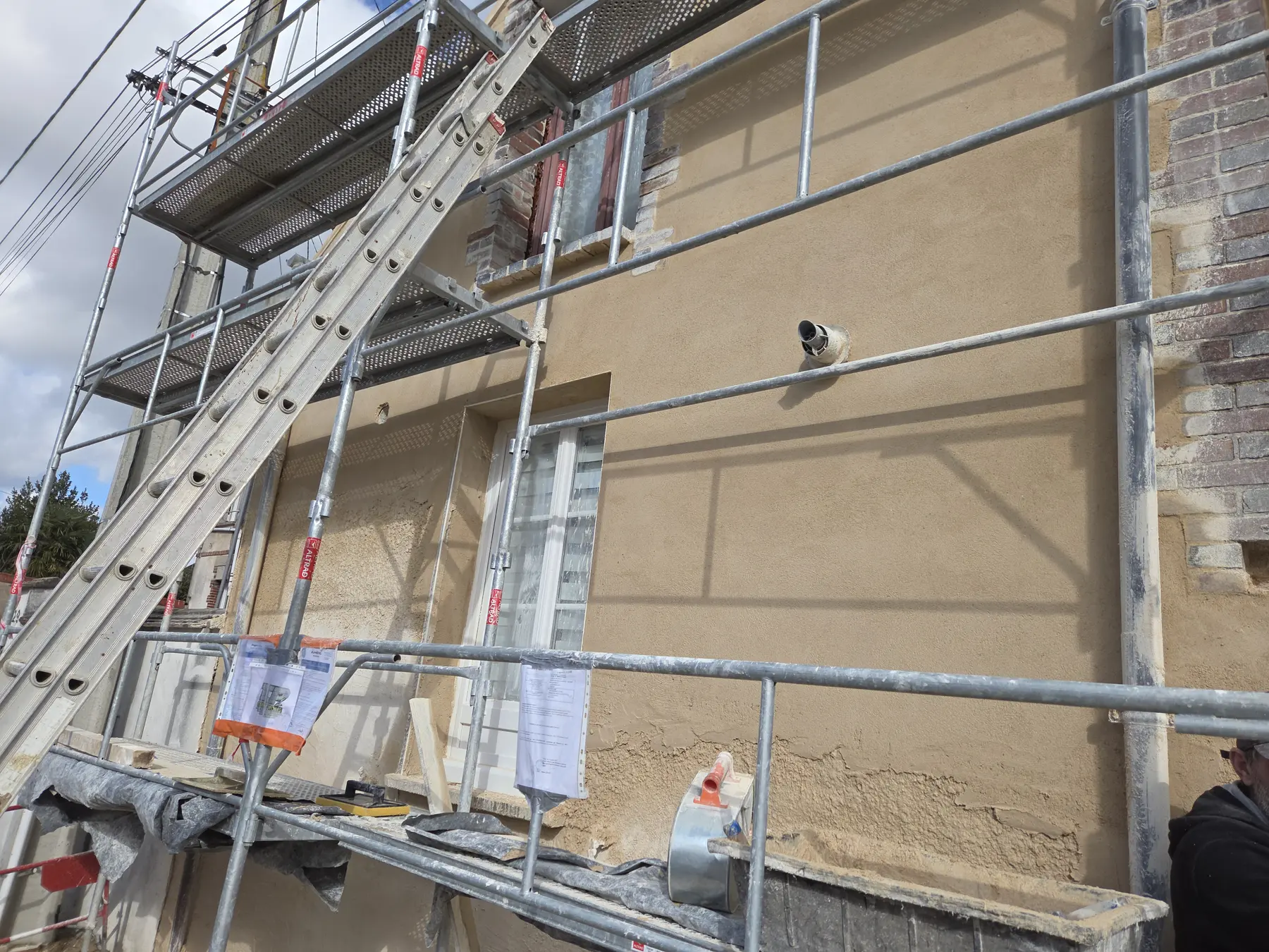 Ravalement de façade, réalisation DCP Constructions à Sens et dans l’Yonne