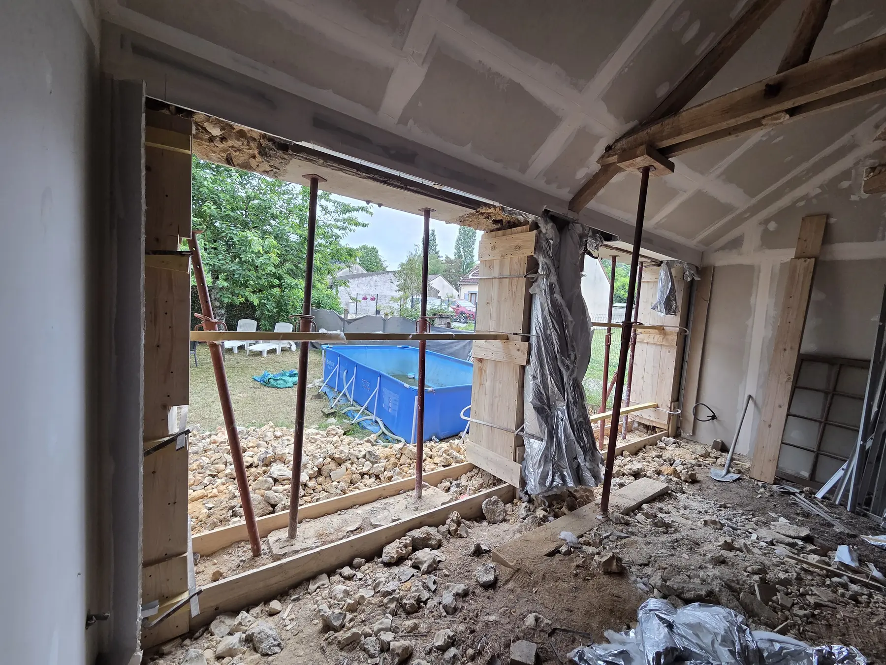 Création d’une grande ouverture, réalisation DCP Constructions à Sens et dans l’Yonne